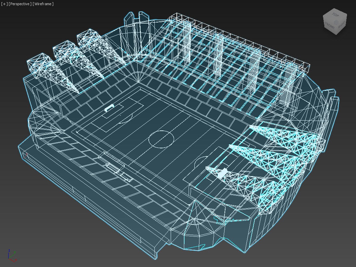 Ready Old Trafford Stadium 3D Model - TurboSquid 1200612