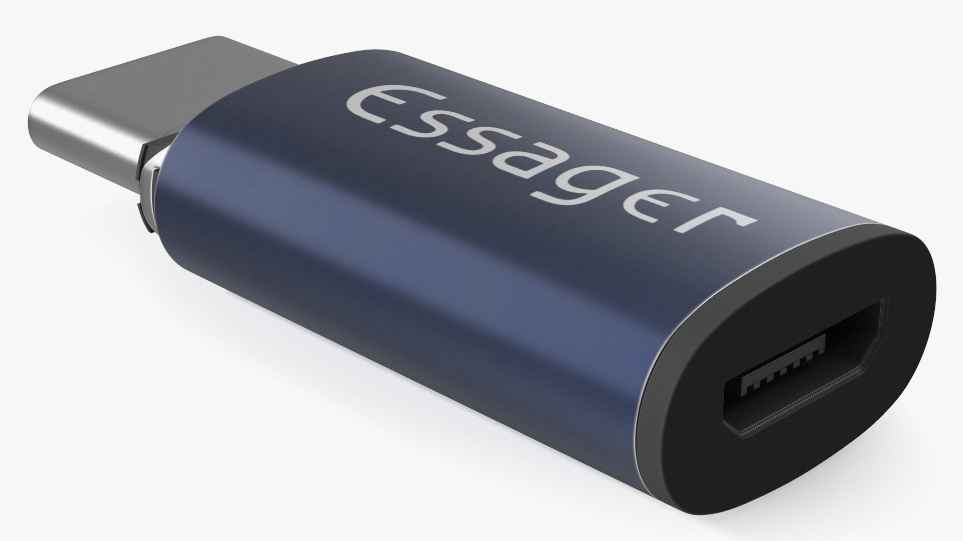 Essager Magnetic USB C Charging Adapter Blue 3D model preview