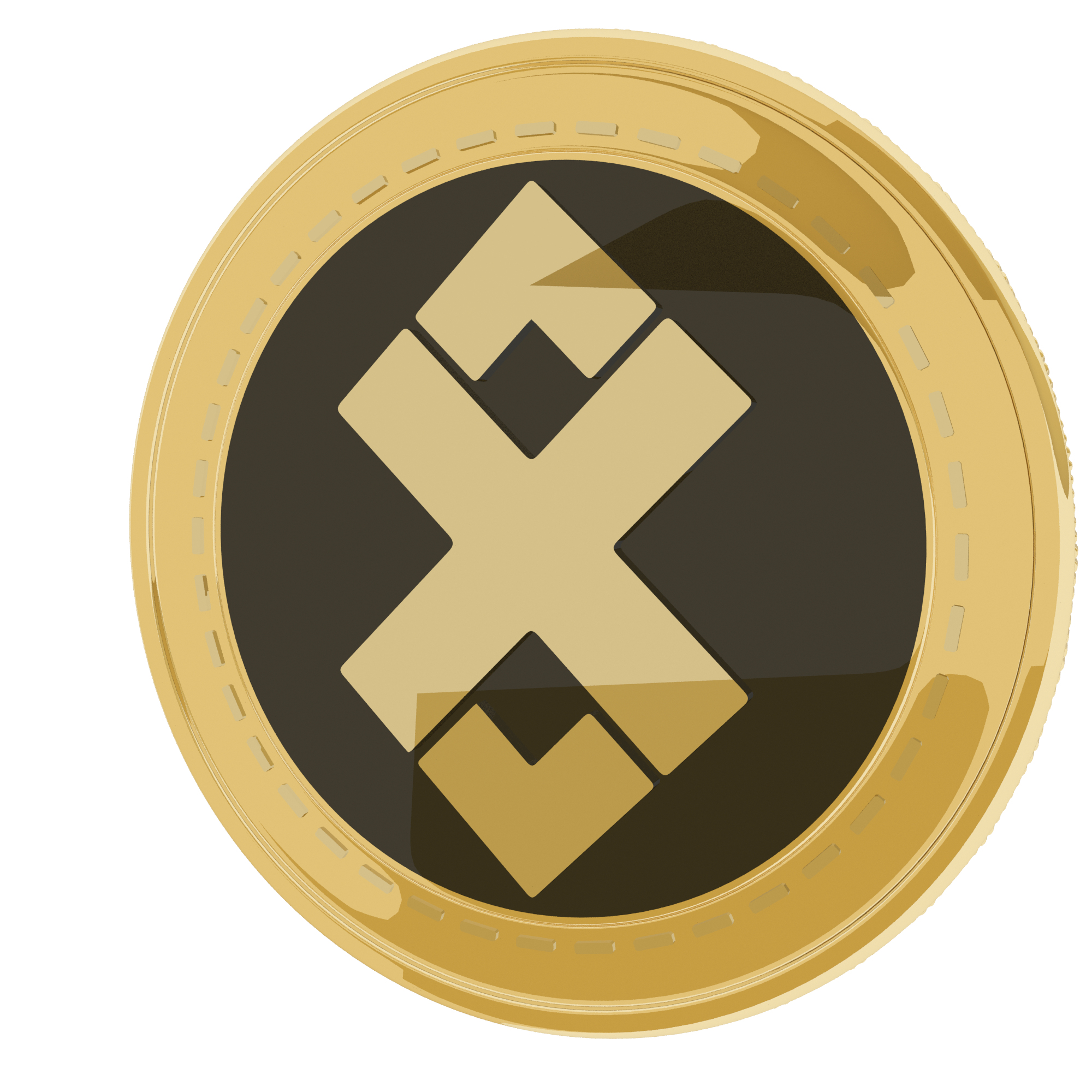 3D AdEx Cryptocurrency Gold Coin model - TurboSquid 1765045