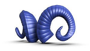 3D HORN 5 high poly sculpt 3D model