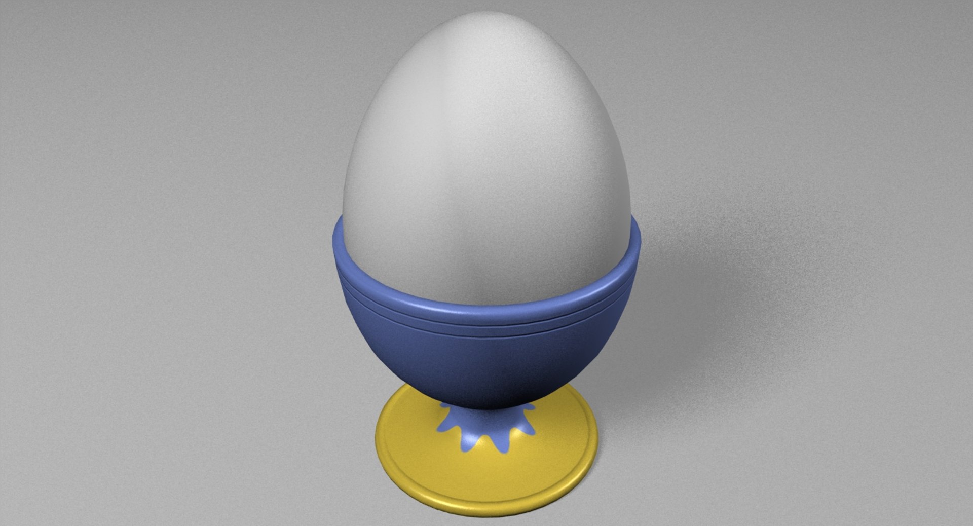 3d Model Of Boiled Egg