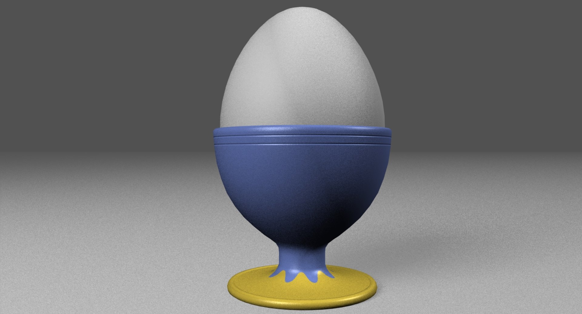 3d Model Of Boiled Egg