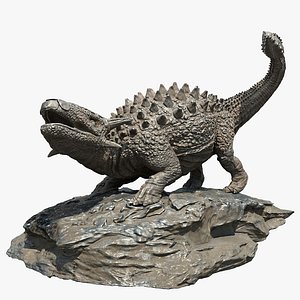 3D model Ankylosaurus Statue