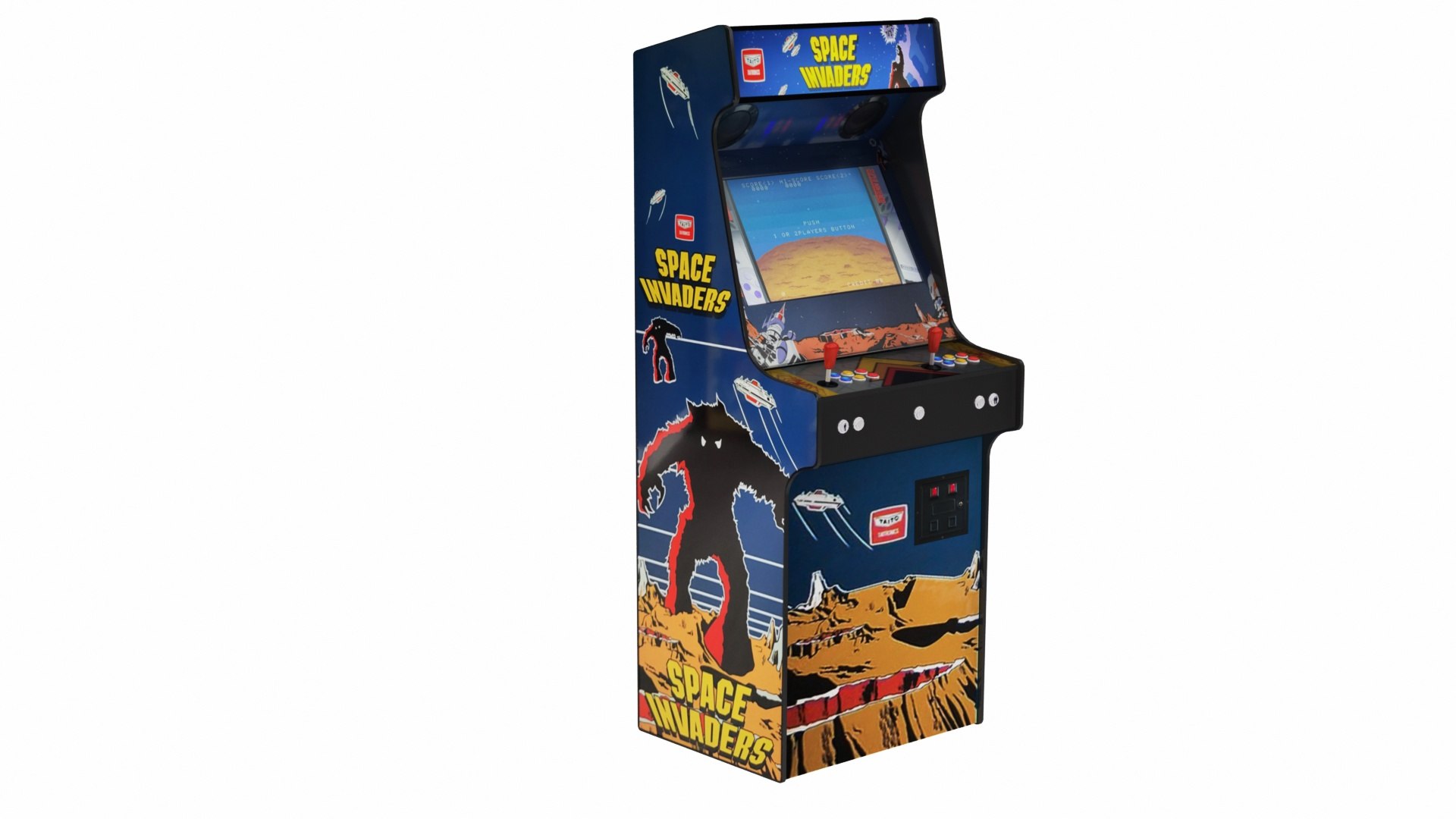 modèle 3D de Machine d'arcade Space Invaders - TurboSquid 2517198