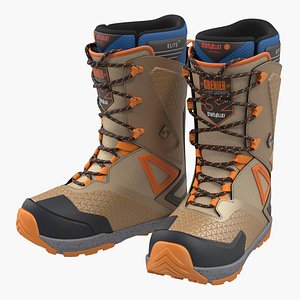 snowboarding boots thirtytwo 3D model