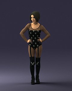 3D scanned human interiors model