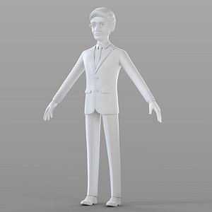 3D Cartoon Businessman