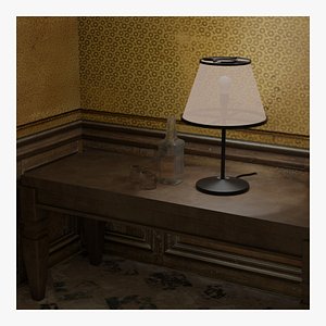 lamp and table set