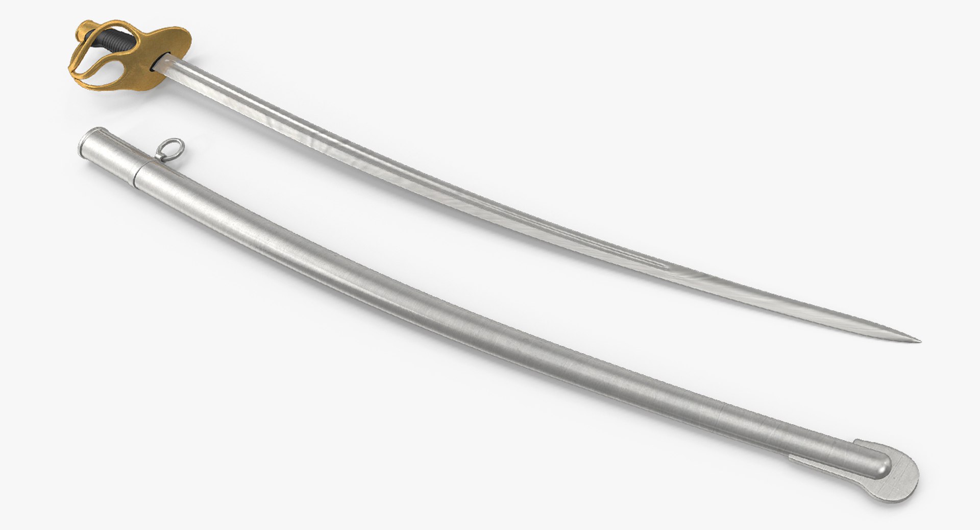 French Officers Sword 3D Model 3D model preview