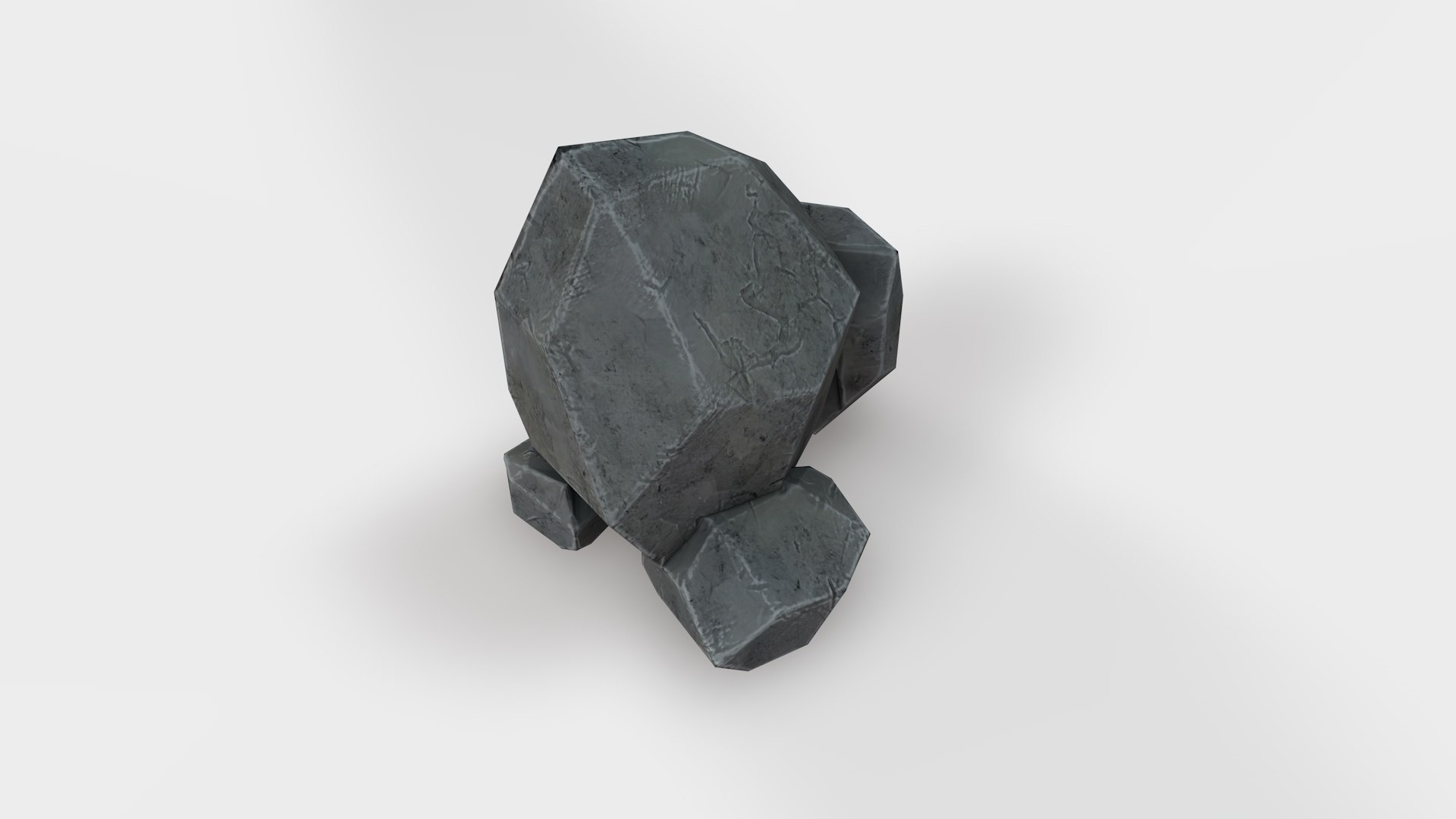 3D model Highly detailed Stone for Game with PBR material - TurboSquid ...