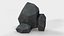 Highly detailed Stone for Game with PBR material