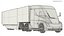 3D Electric Semi Trucks and Trailers Collection