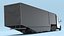 3D Electric Semi Trucks and Trailers Collection