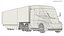 3D Electric Semi Trucks and Trailers Collection