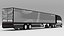 3D Electric Semi Trucks and Trailers Collection
