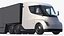 3D Electric Semi Trucks and Trailers Collection