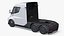 3D Electric Semi Trucks and Trailers Collection