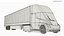 3D Electric Semi Trucks and Trailers Collection