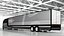 3D Electric Semi Trucks and Trailers Collection