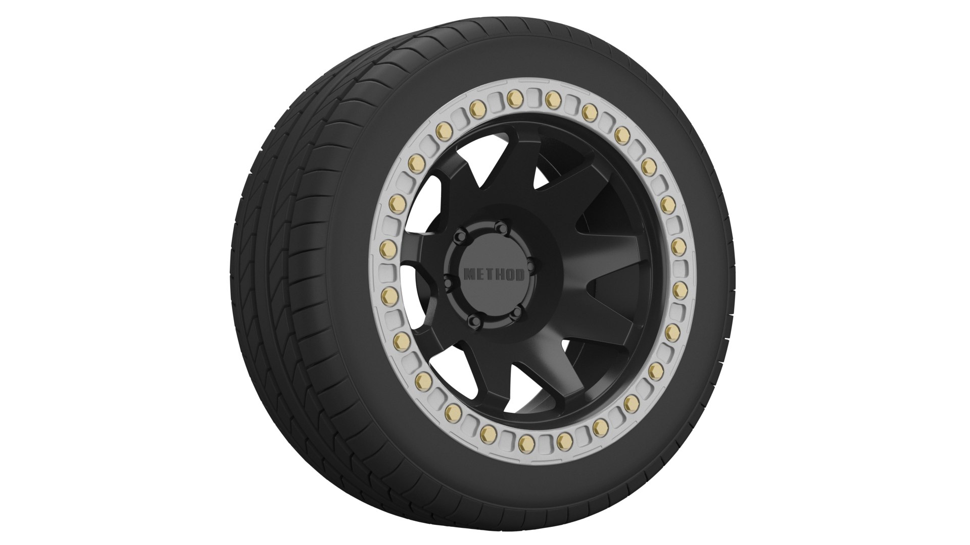 Method race rim model https://p.turbosquid.com/ts-thumb/Aj/rGvNUV/W3/front2/png/1754039057/1920x1080/fit_q87/d7fbac44850ab80ef447b4d48b6563848e05ed16/front2.jpg