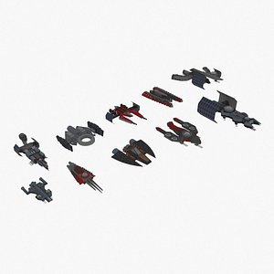 3D model Spaceship Collection