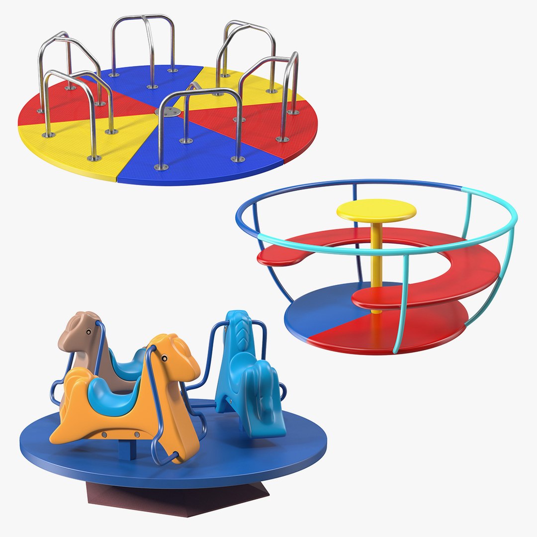 Merry Go Rounds Collection 3D model preview