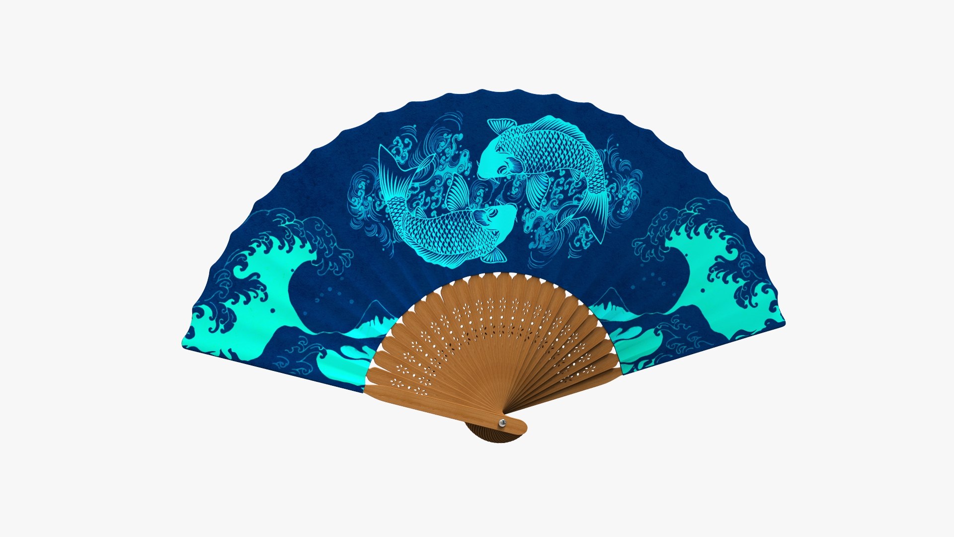 3D Traditional Japanese Fan - TurboSquid 1767274