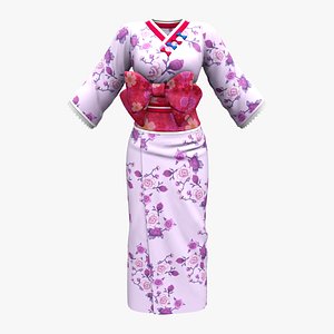 3D Geisha Kimono