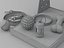 Pet Toys and Accessories Collection with Cat Scratcher low-poly