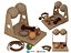 Pet Toys and Accessories Collection with Cat Scratcher low-poly