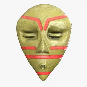 Stylized Tribal Mask 2 model