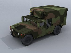 hummer sheltered 3d max