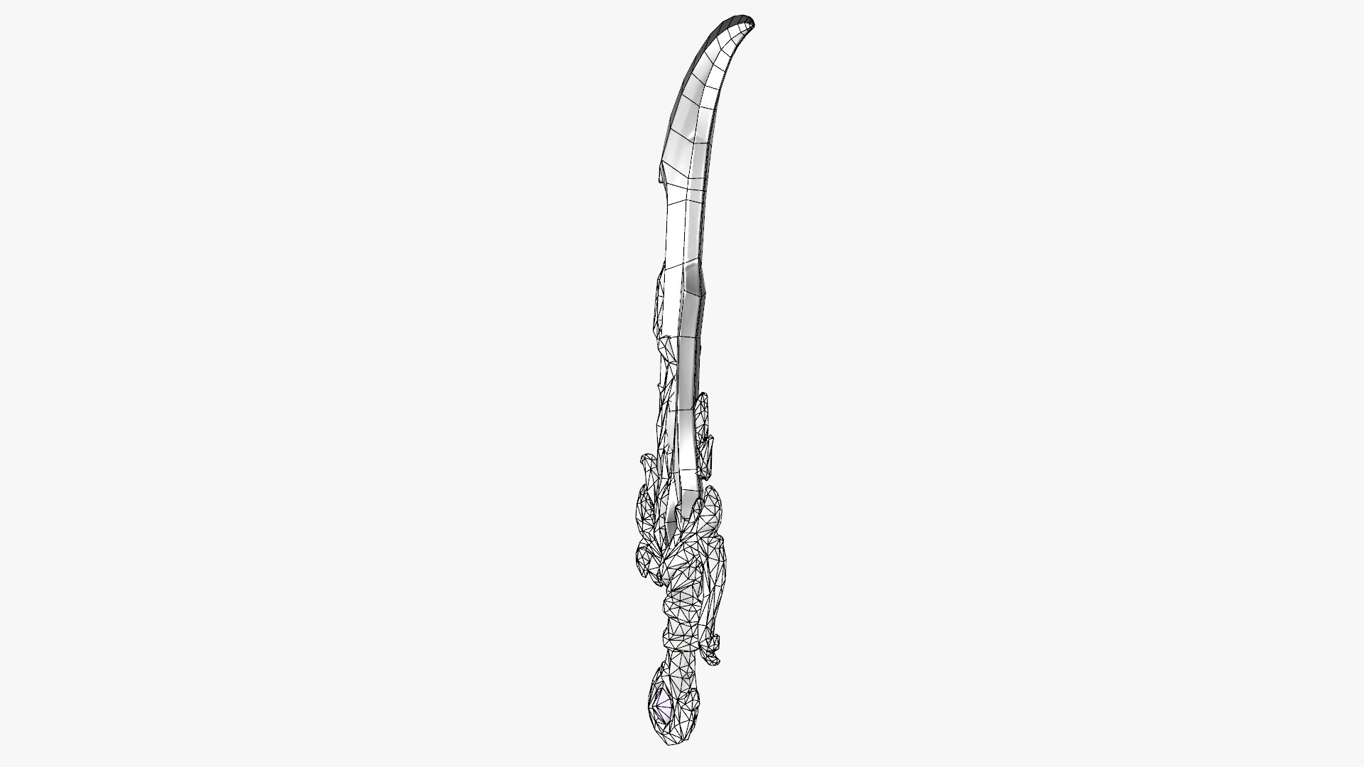 Stylized Fantasy RPG Weapon Sword Scimitar Curved Dagger Shortsword ...