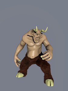 minotaur rig 3d model