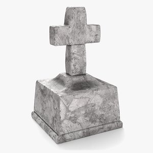 3D model Stone Cross Grave