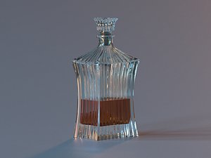 3d decanter liquid model