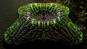 pendant e8f7l50 earring coulomb 3d model