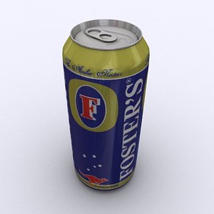 fosters beer - 3d model