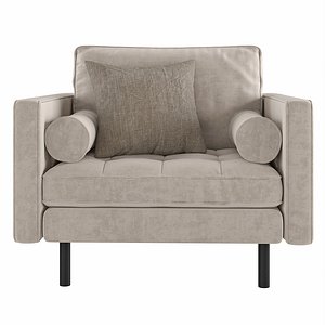 Armchair Debra 3D model