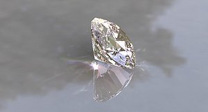 beautiful diamond 3d max