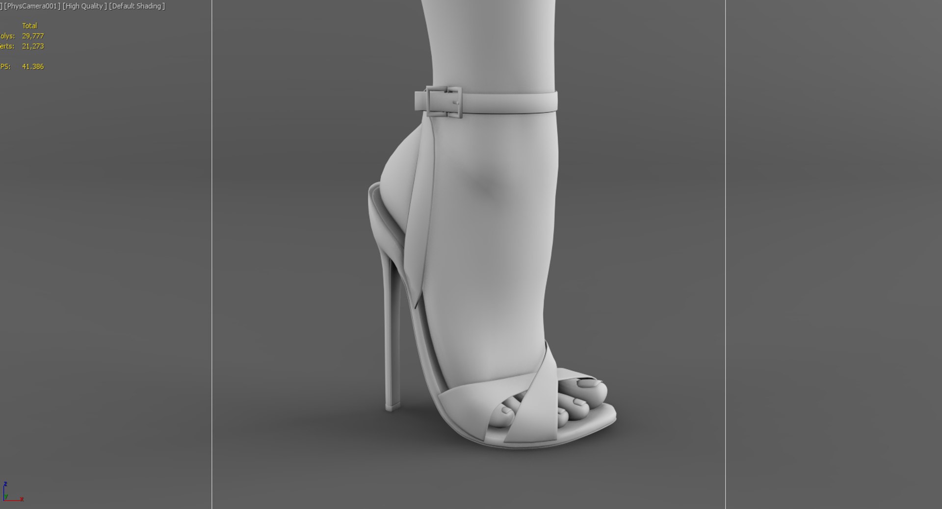 Heel leg 3D model - TurboSquid 1274391