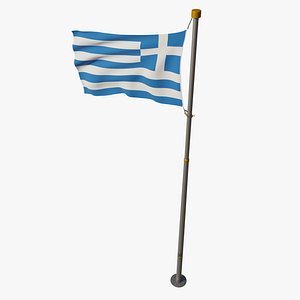 Pole Flag Greece