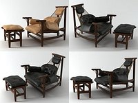 Jangada lounge chair and otoman