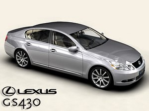 3dsmax lexus gs300 430 interior car