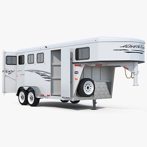 horse trailer rigged model