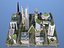 3D belfort city buildings