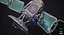 sci-fi satellite 3D model