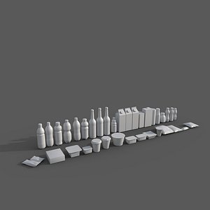 Food Pack Asset 3D model