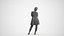 00572Nicole004 - Adult Caucasian woman waiting in public space wearing formal summer attire