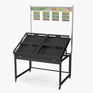 Fruit Display Rack with Price Tags